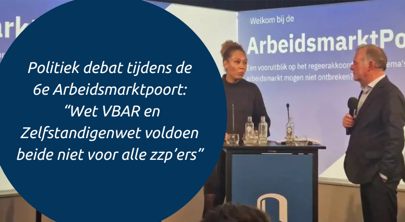 Verslag Arbeidsmarktpoort: "Wet VBAR en de Zelfstandigenwet voldoen beide niet voor alle zzp’ers"