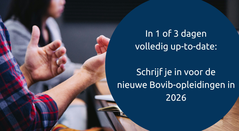 In 1 of 3 dagen volledig up-to-date: nieuwe Bovib-opleidingen in 2026
